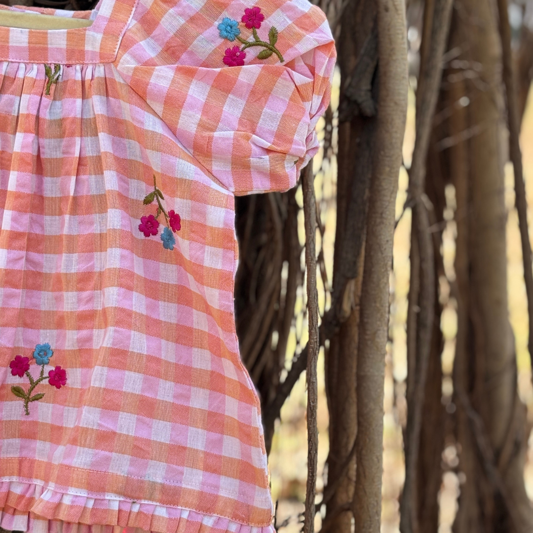 Girly Gingham Co-ord Set