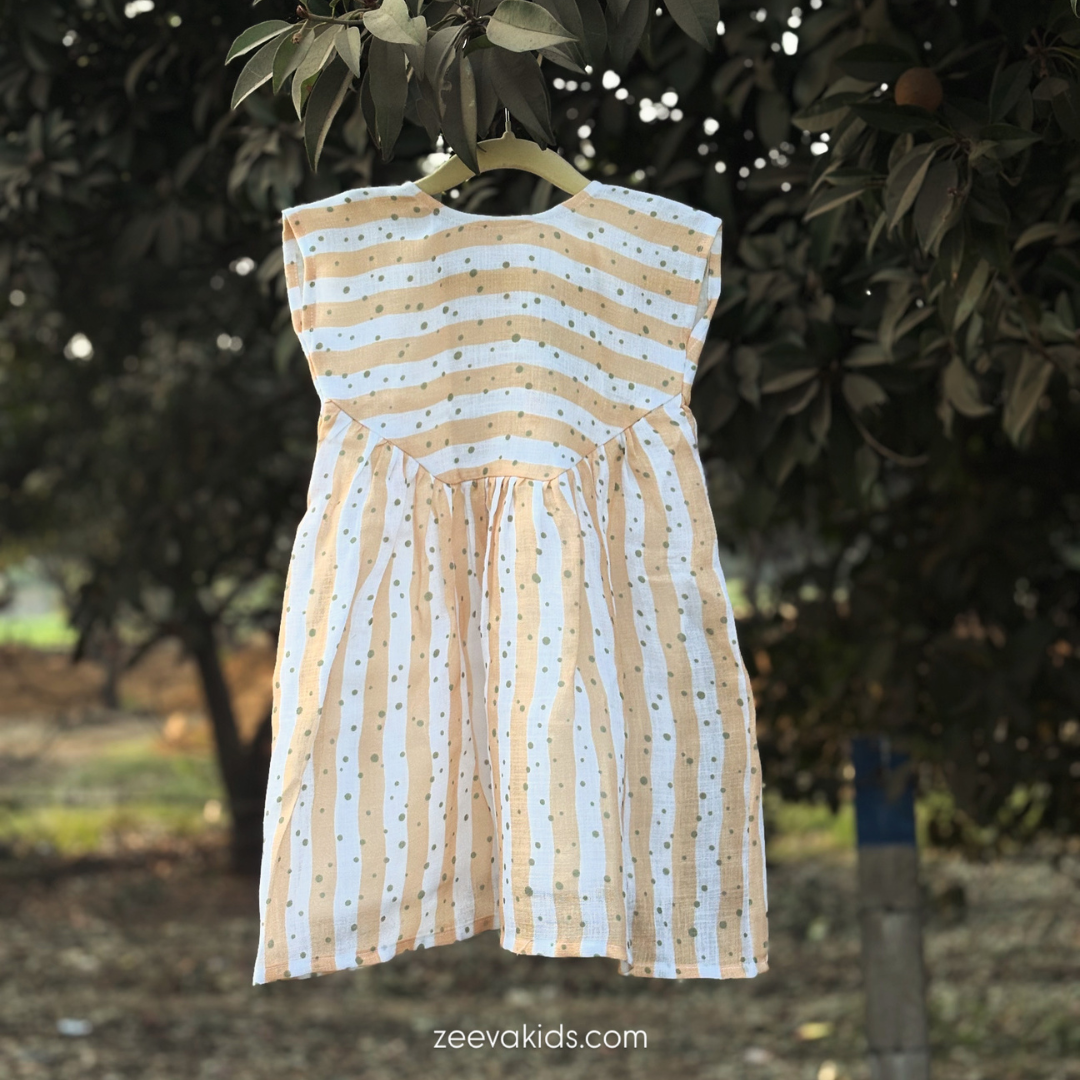 Aria Yellow Flutter Dress