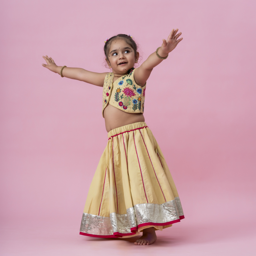 Yellow chaniya choli