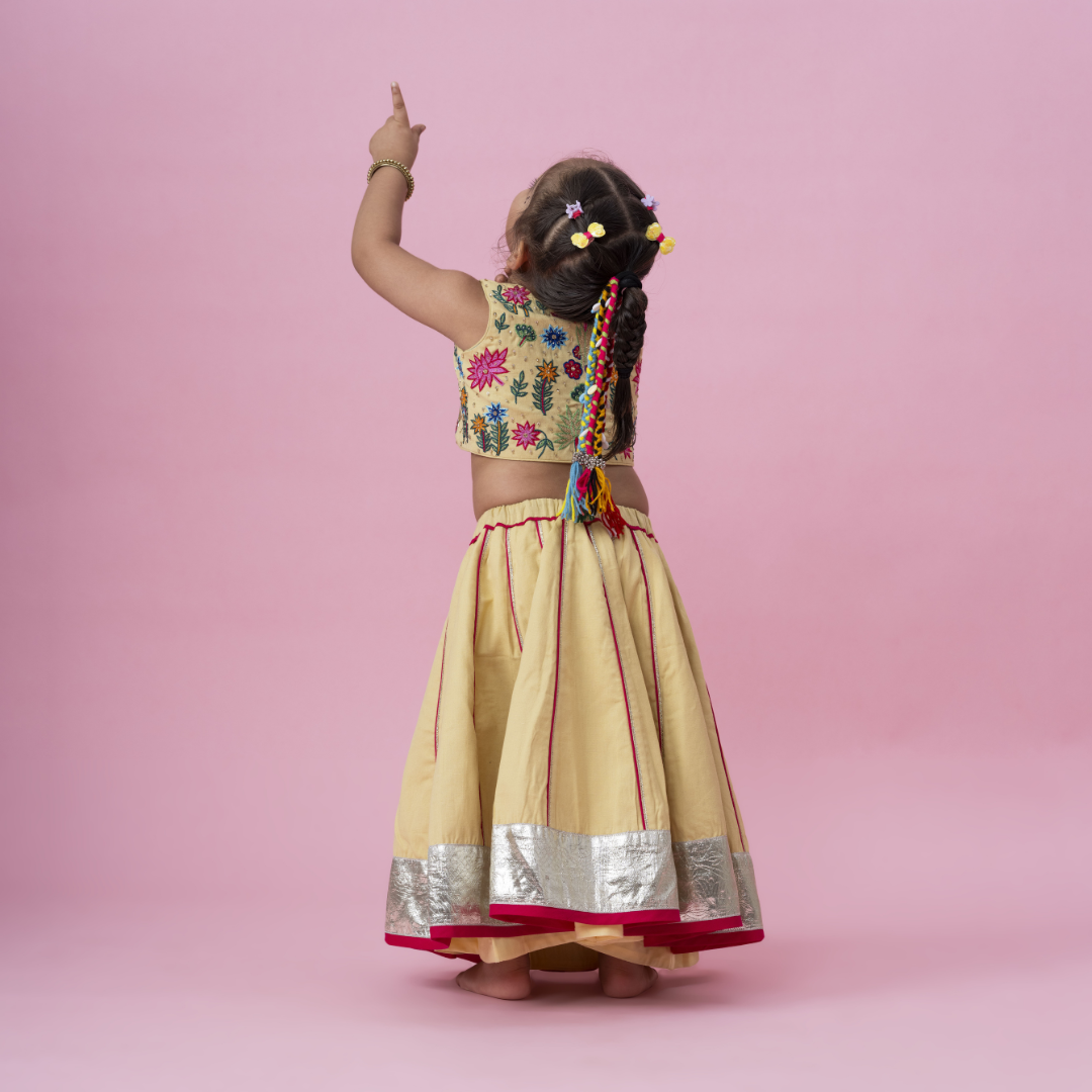 Yellow chaniya choli