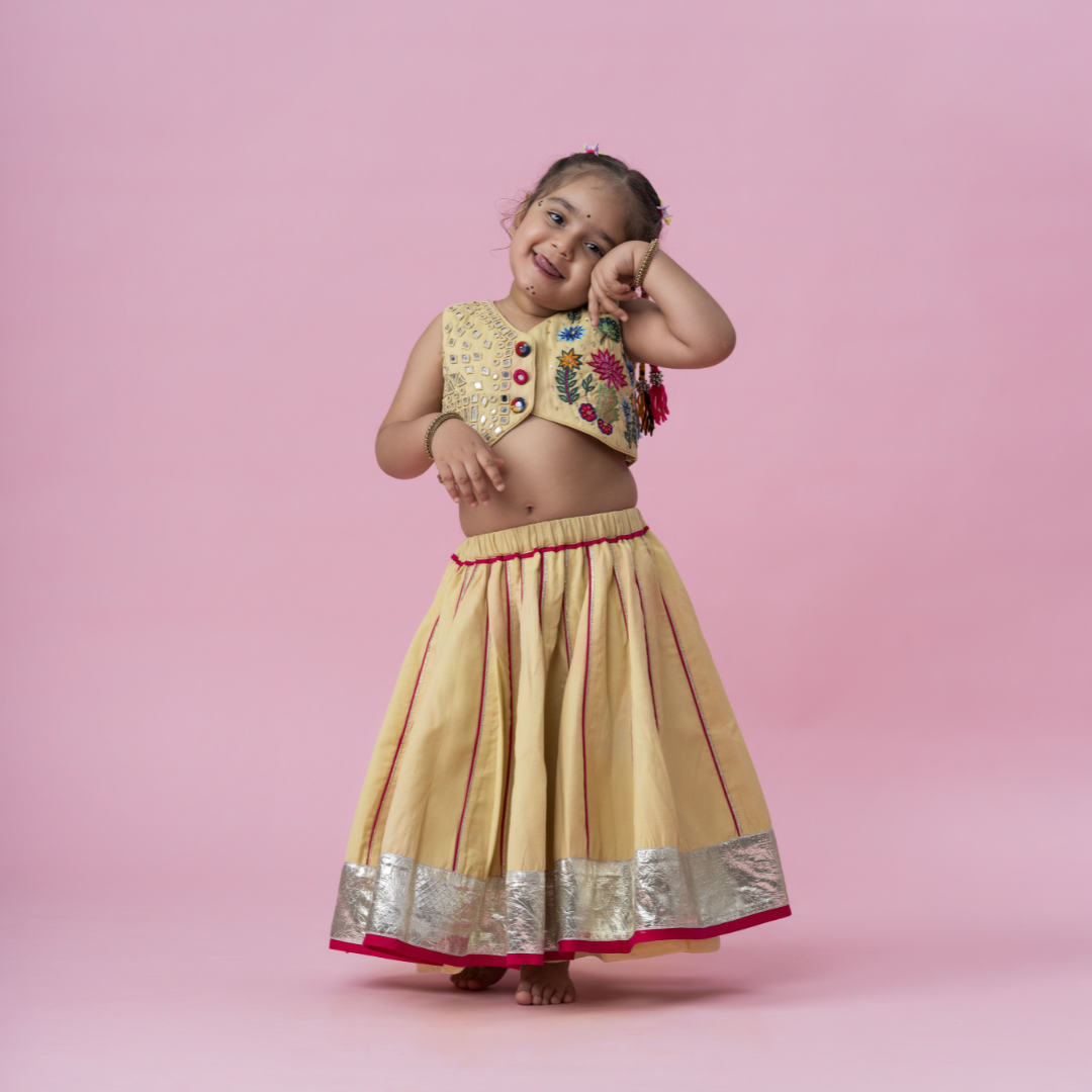 Yellow chaniya choli
