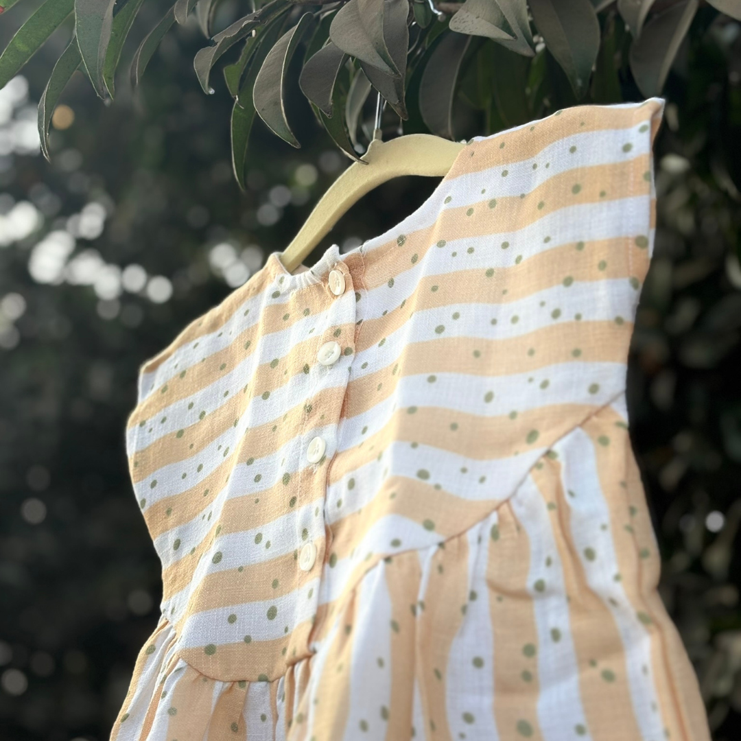 Aria Yellow Flutter Dress