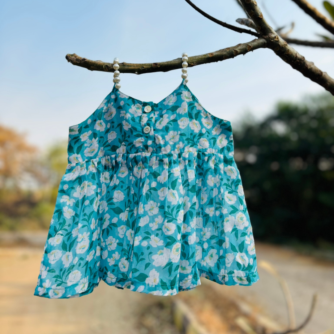 Pearls Flutter Top