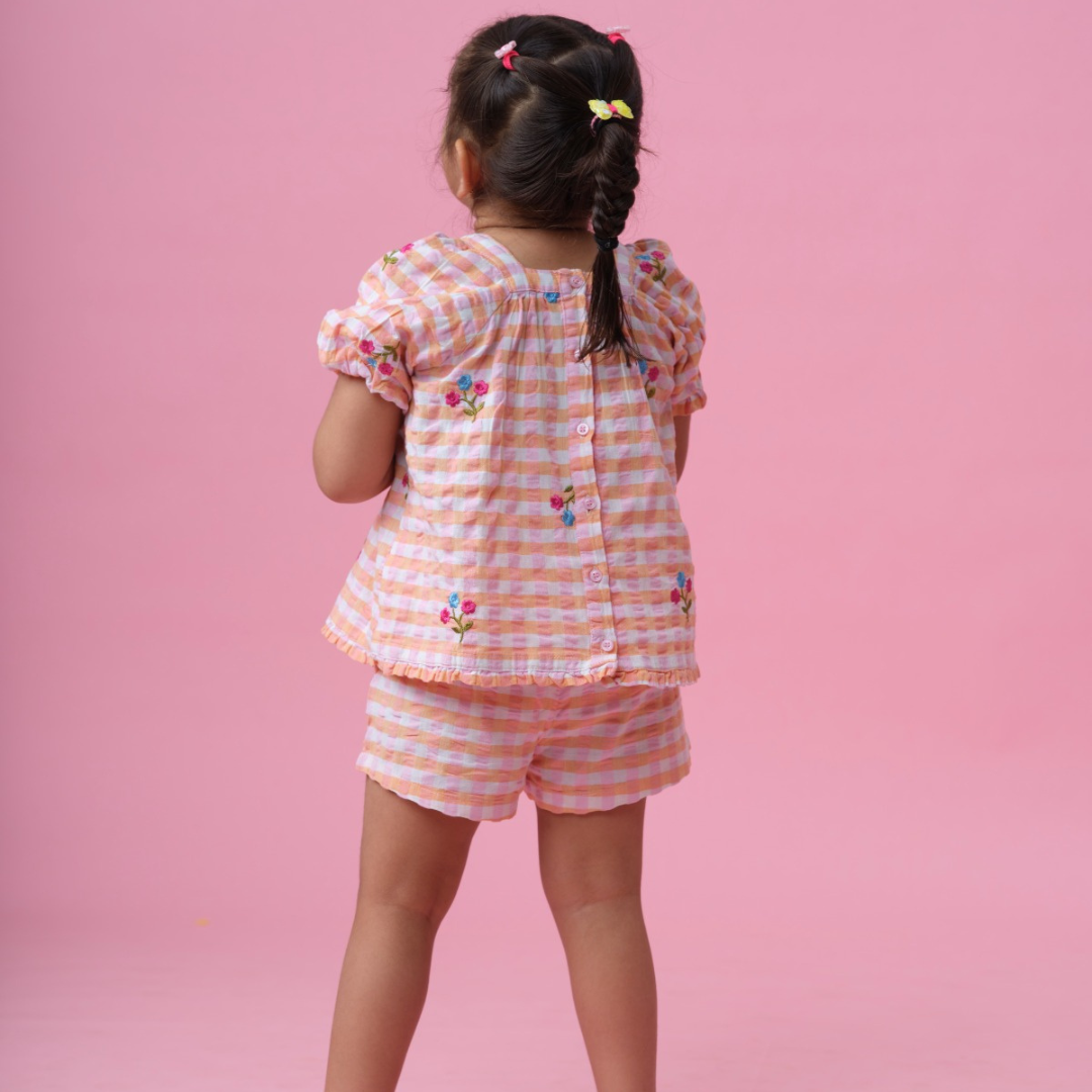 Girly Gingham Co-ord Set