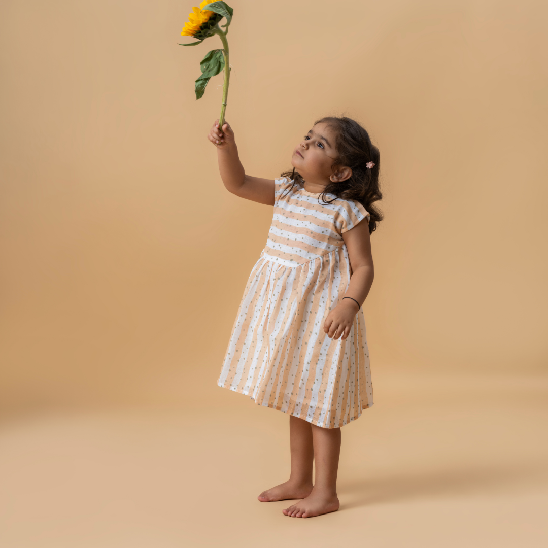 Aria Yellow Flutter Dress