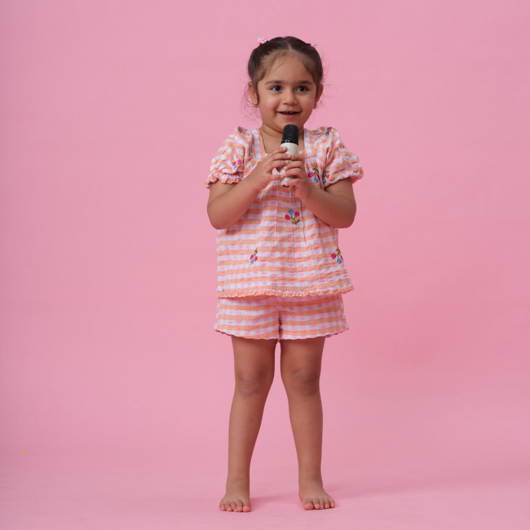 Girly Gingham Co-ord Set