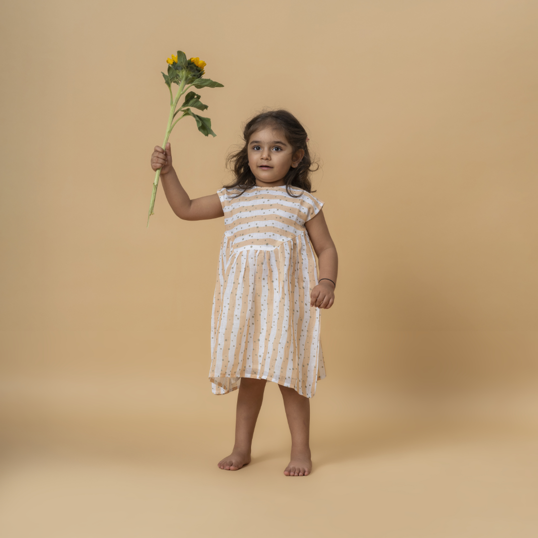 Aria Yellow Flutter Dress