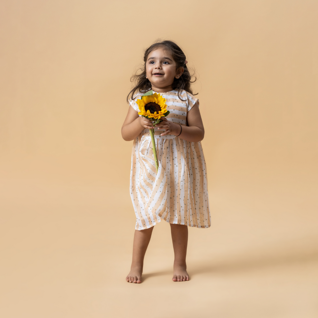 Aria Yellow Flutter Dress