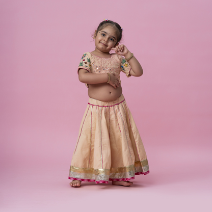 Peach chaniya choli