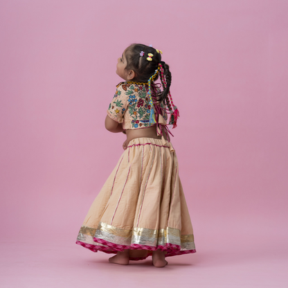 Peach chaniya choli