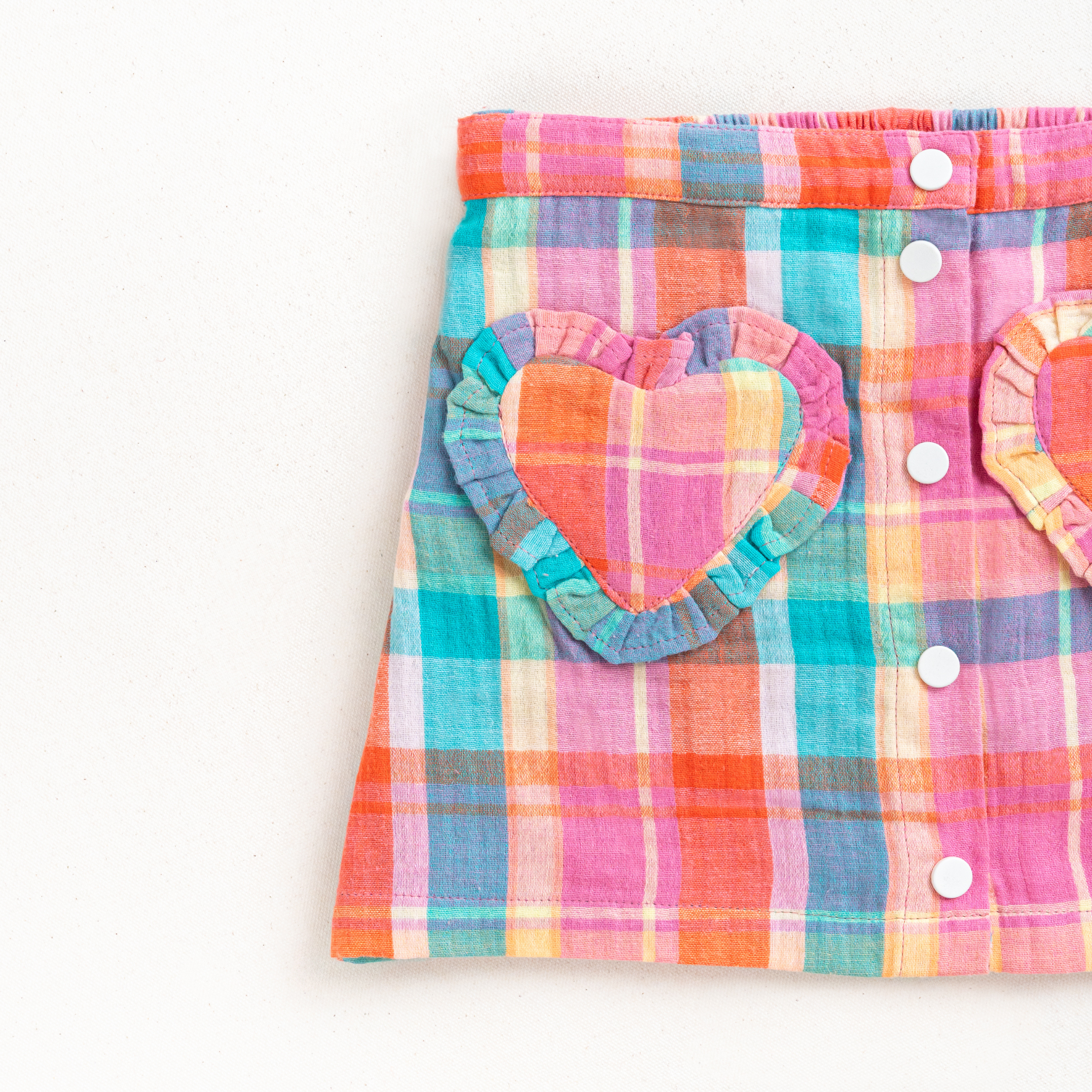 Candy check heart skort