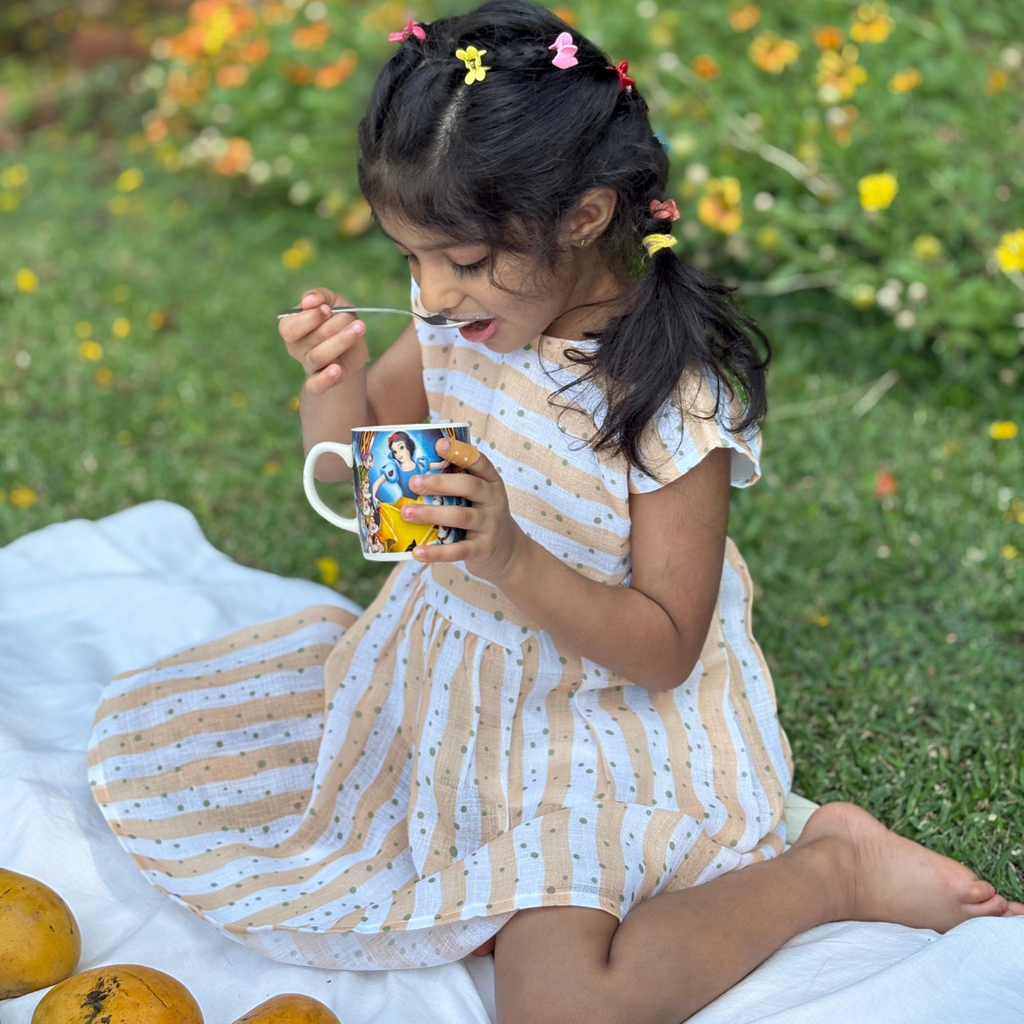 Aria Yellow Flutter Dress