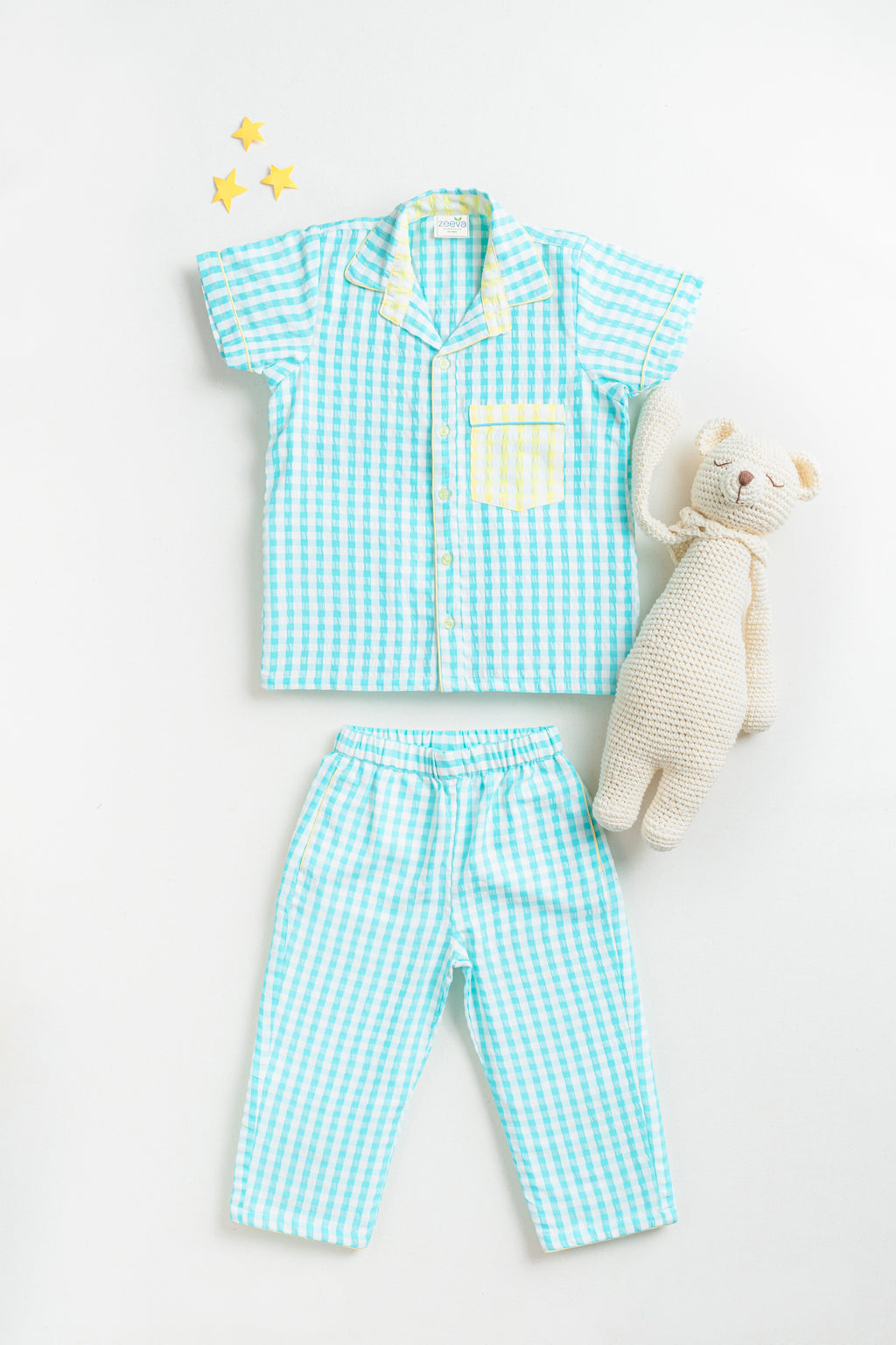 Mint Pop Gingham Set