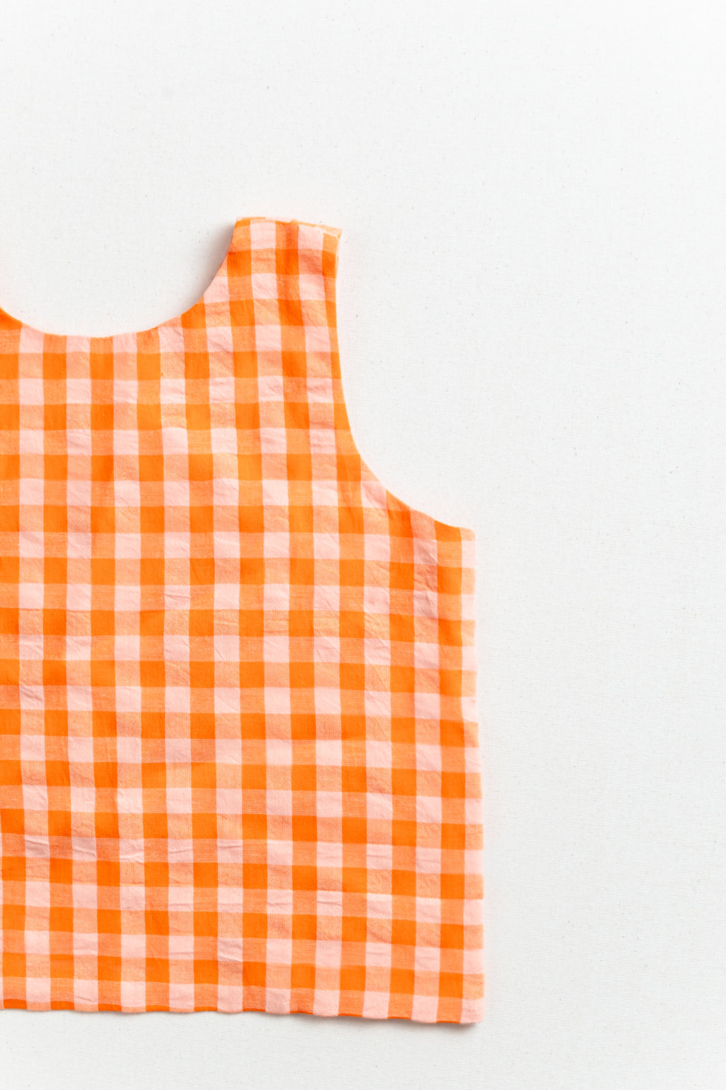 Sunset Gingham Wrap Top