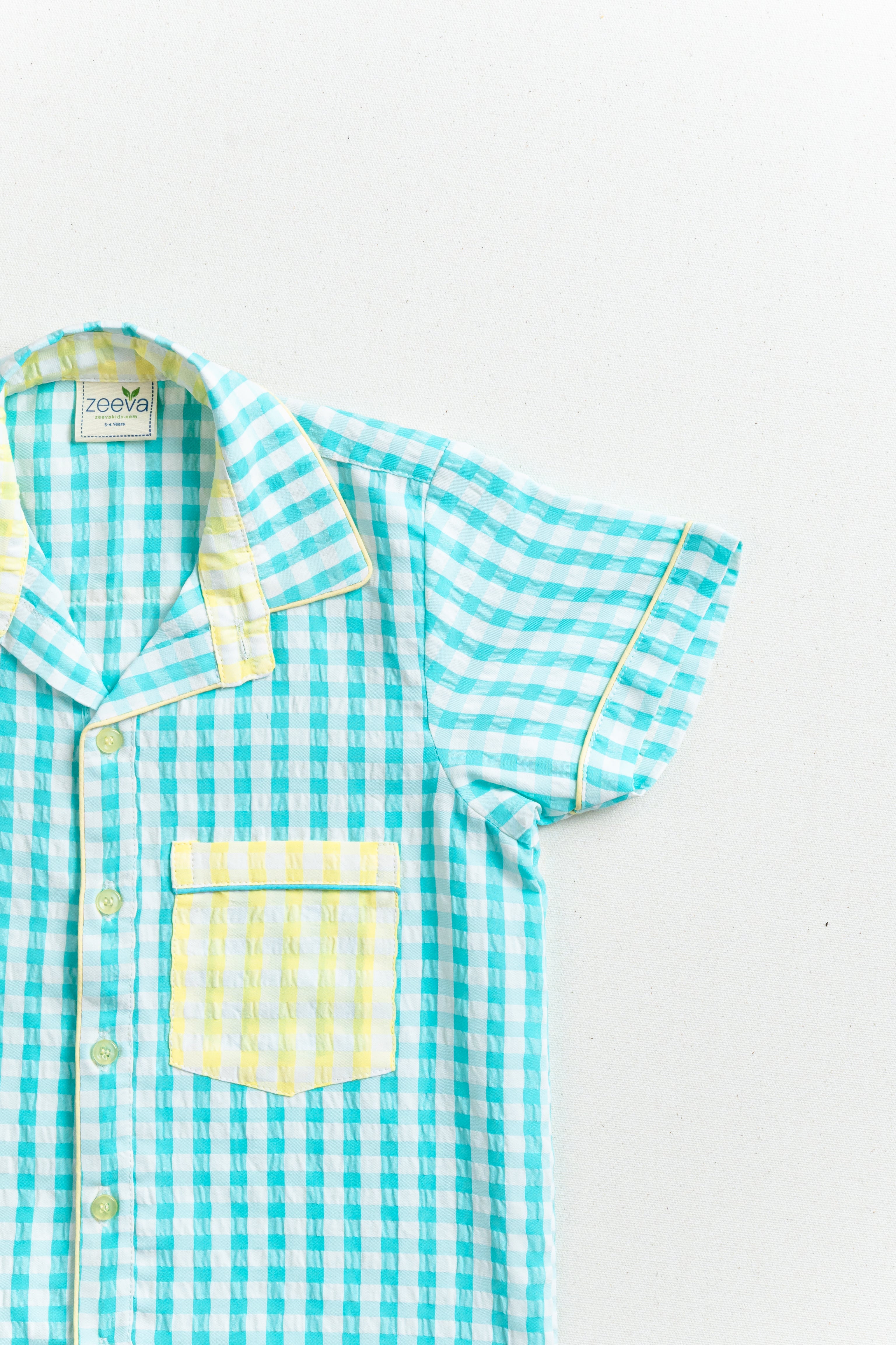 Mint Pop Gingham Set