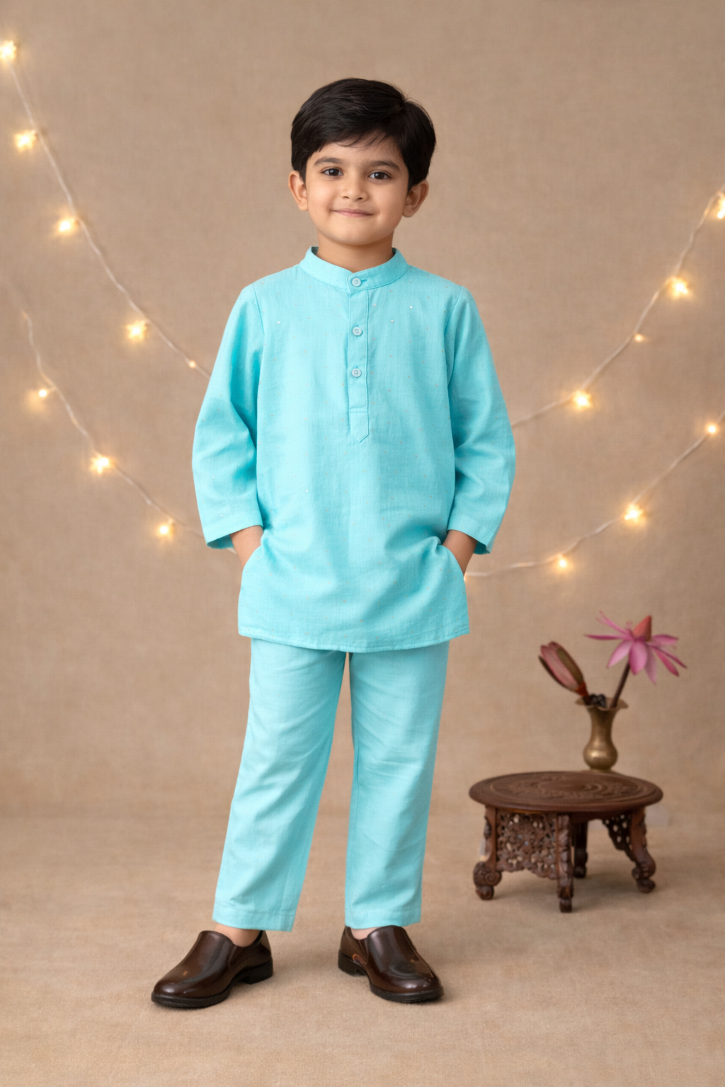 Ocean mist kurta set: