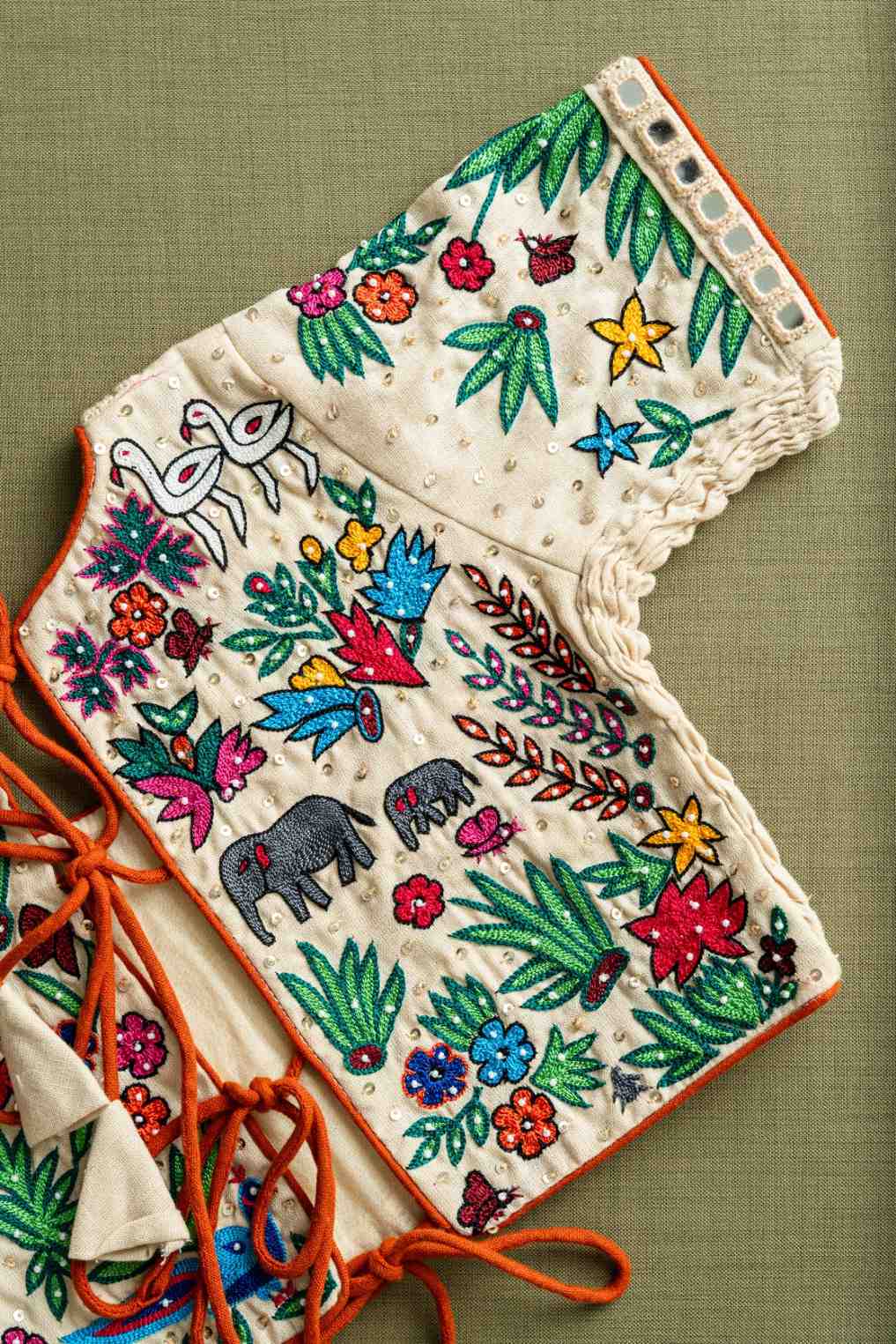 Beige chaniya choli