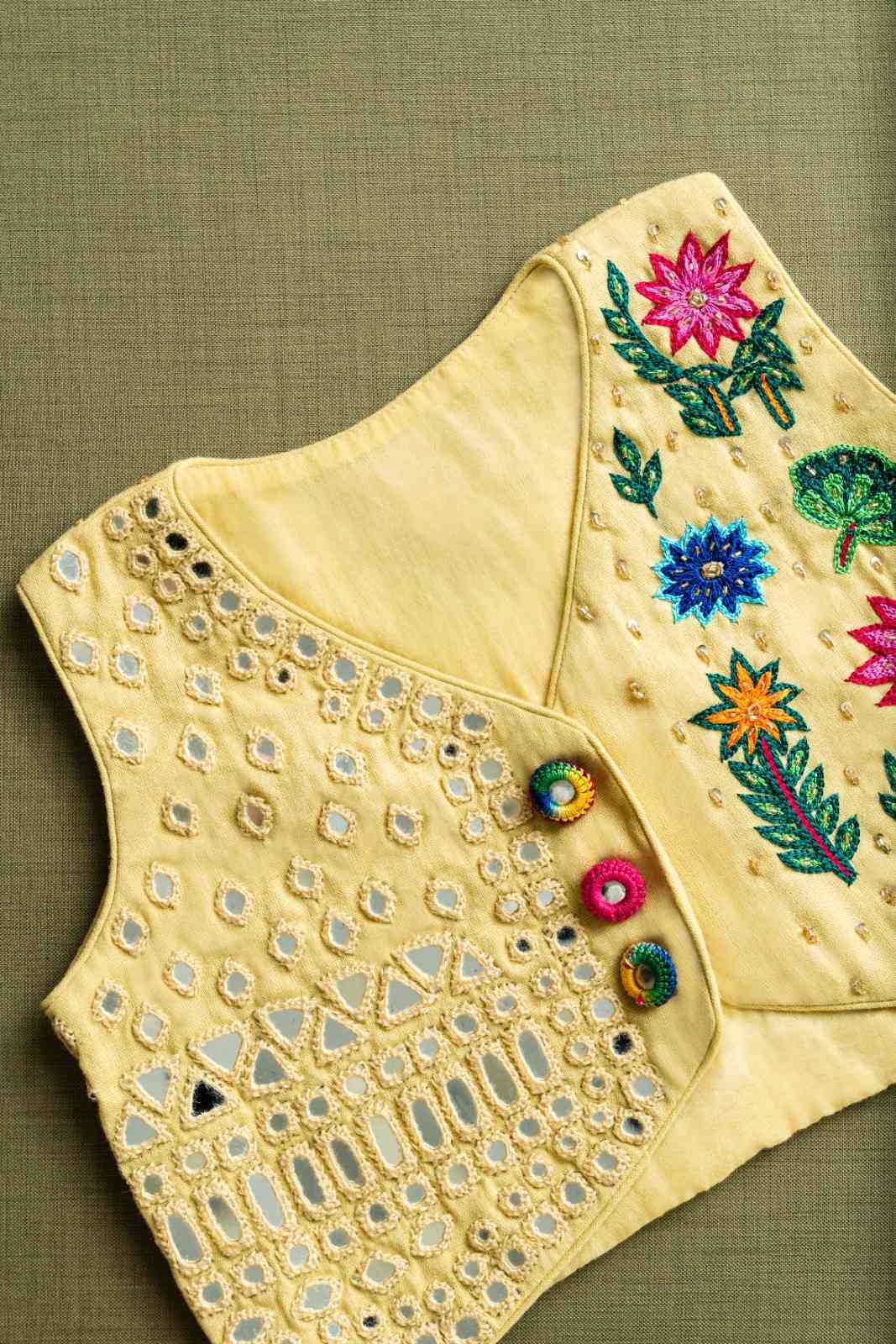 Yellow chaniya choli