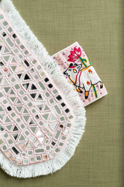 White and baby pink chaniya choli