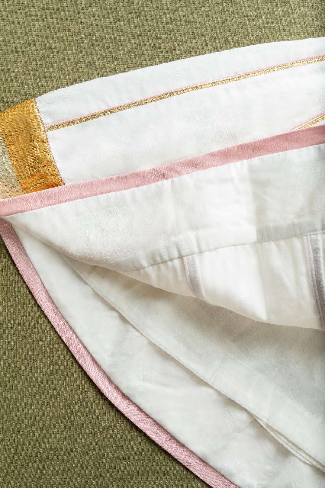 White and baby pink chaniya choli