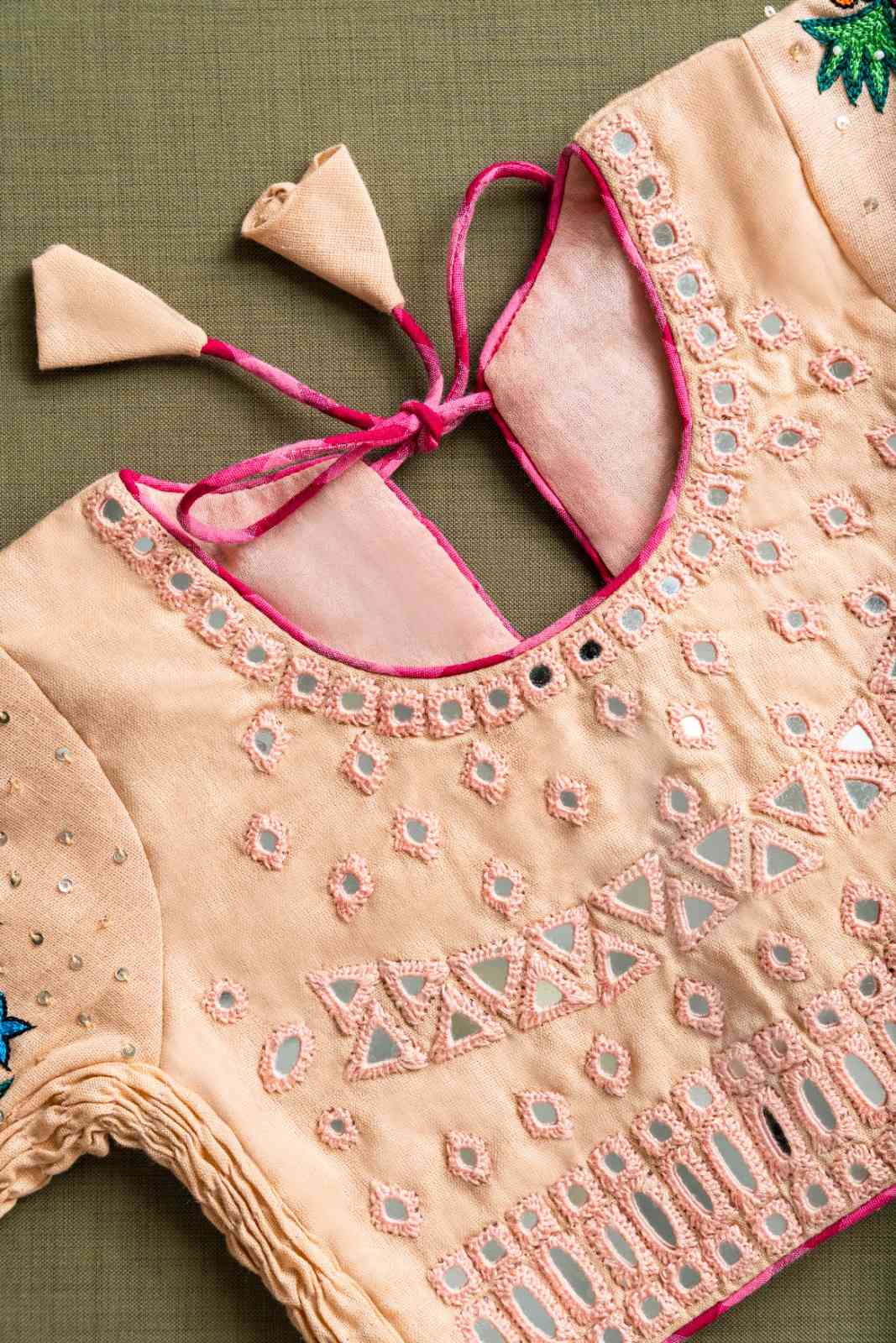 Peach chaniya choli