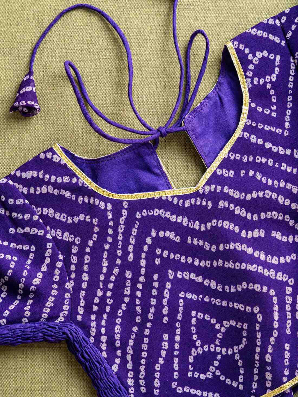 Purple Bandhani Chaniya Choli