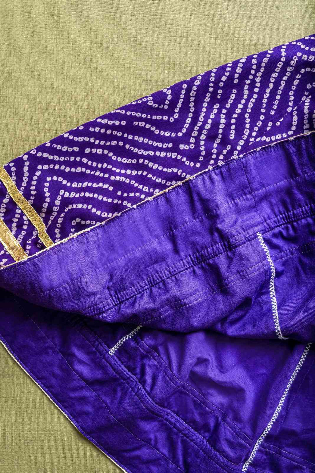 Purple Bandhani Chaniya Choli