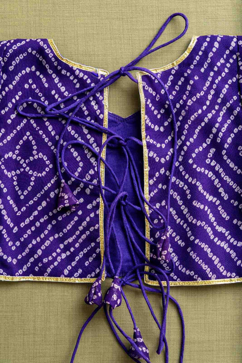 Purple Bandhani Chaniya Choli