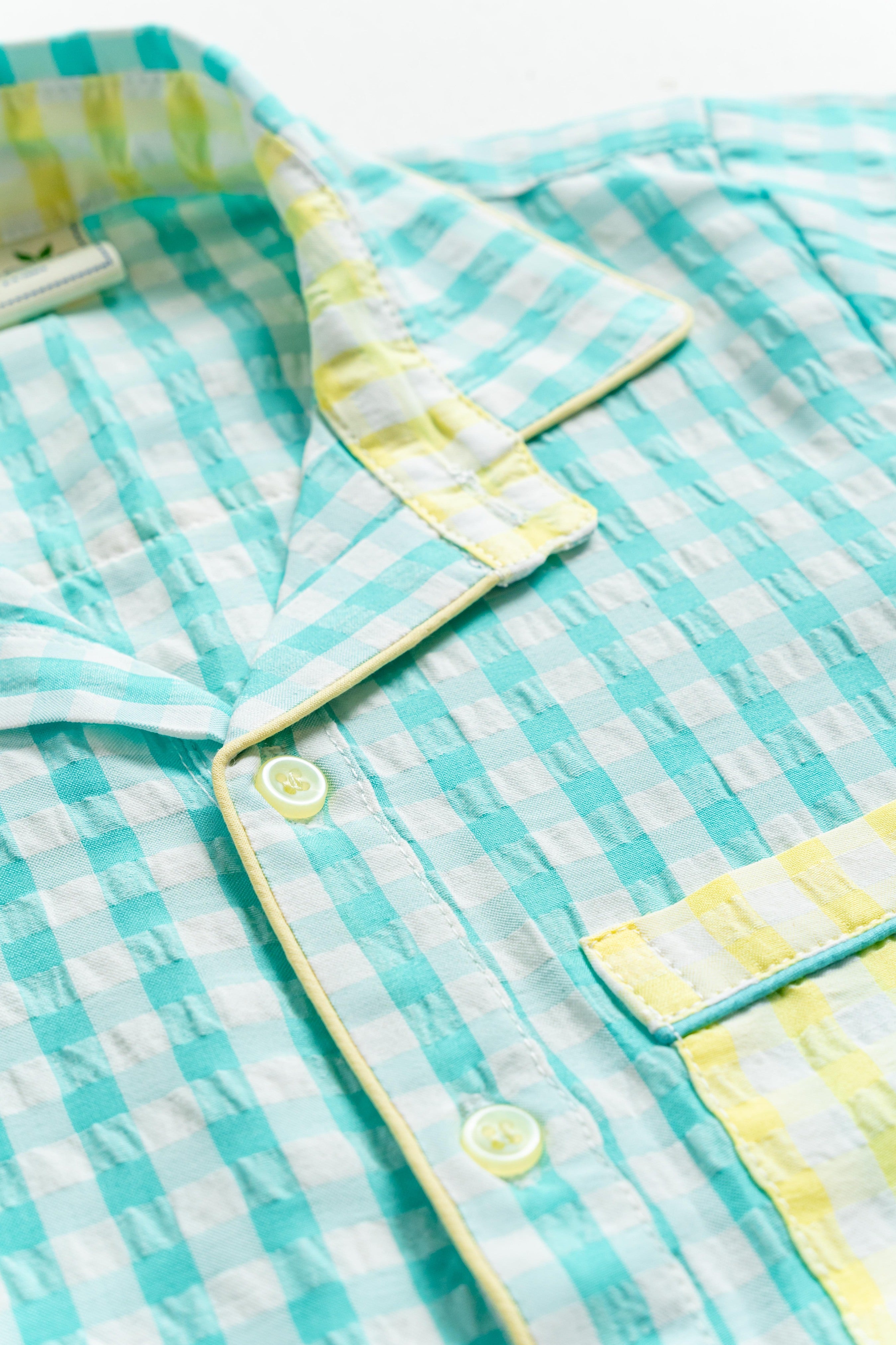 Mint Pop Gingham Set