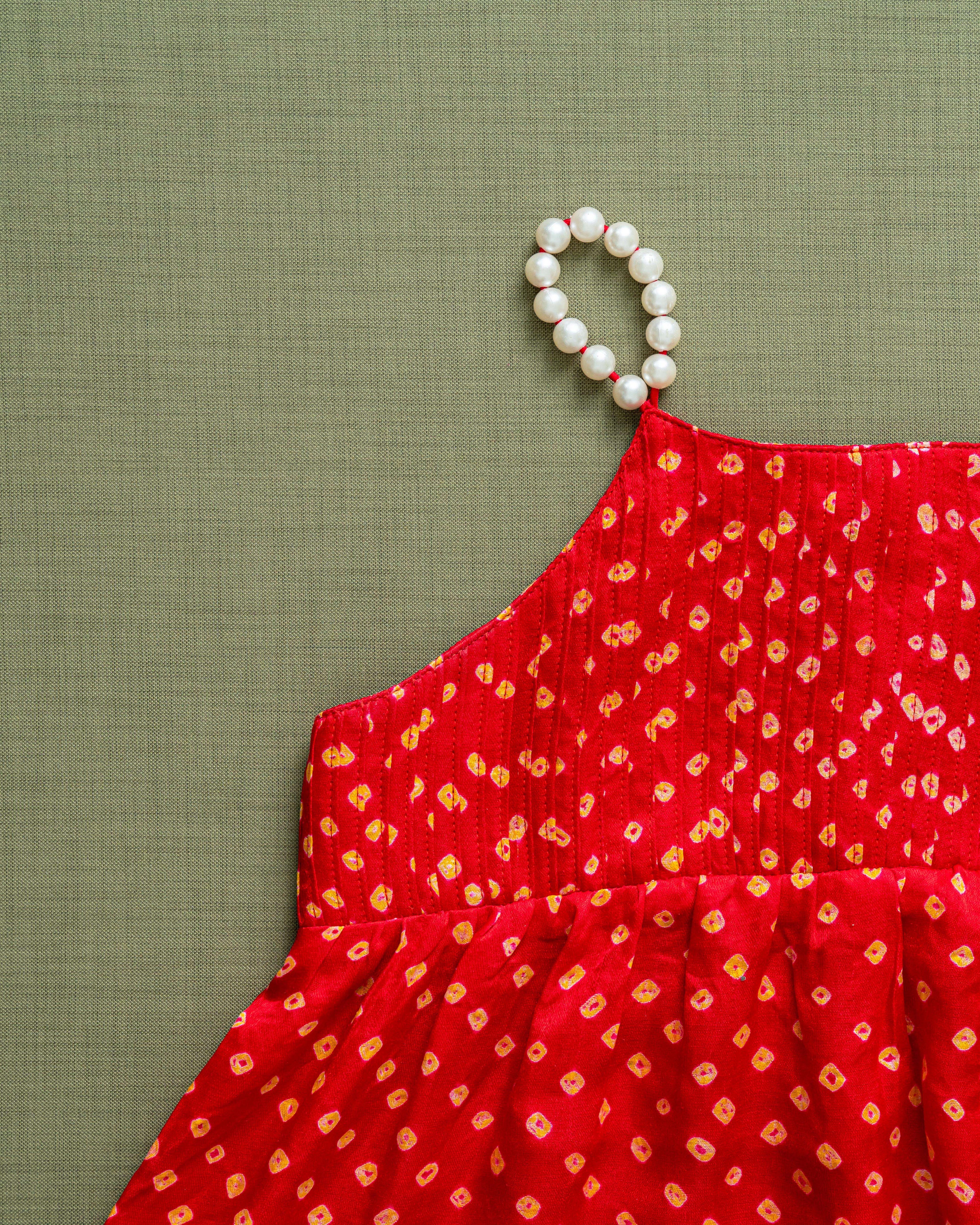 Gulmohar Bandhani Set