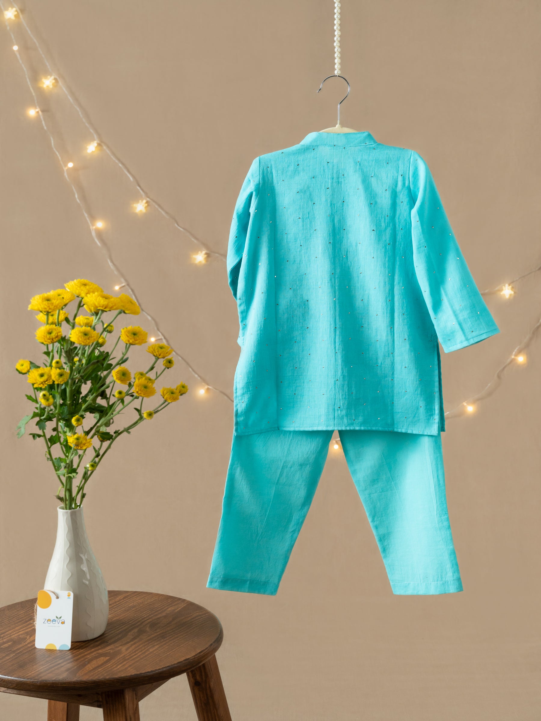 Ocean mist kurta set: