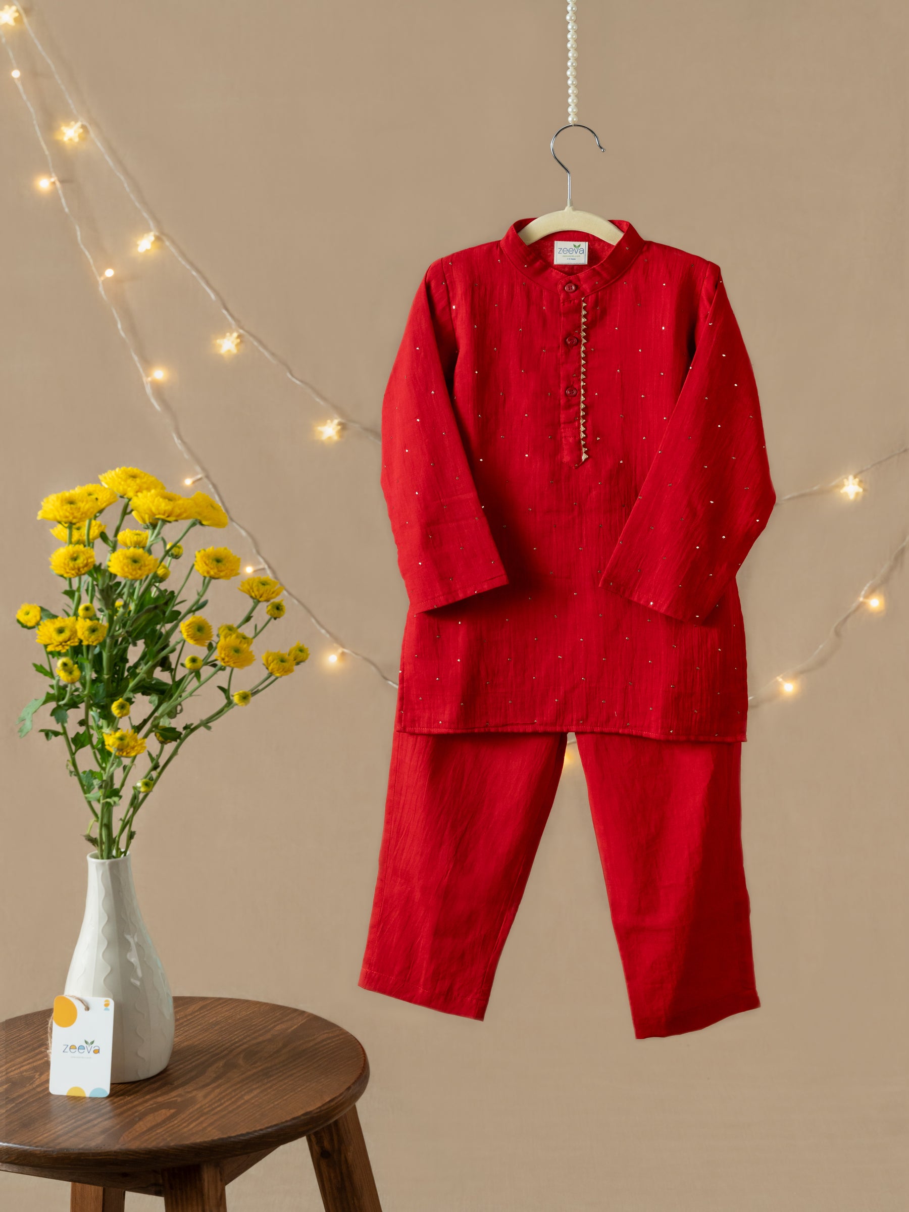 Ruby kurta set