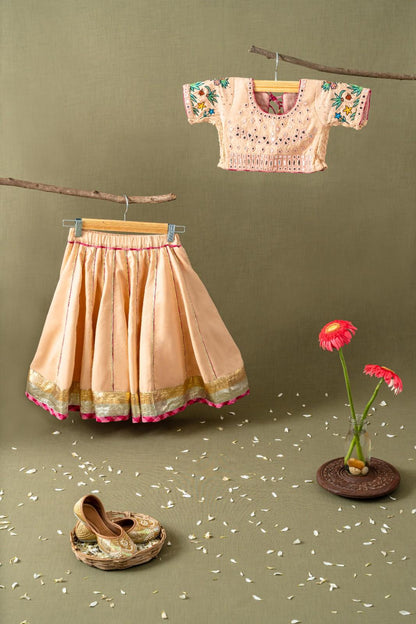 Peach chaniya choli