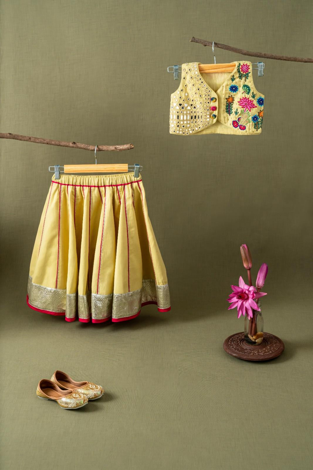 Yellow chaniya choli